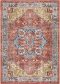 Vintage Pompeii Red Area Rug
