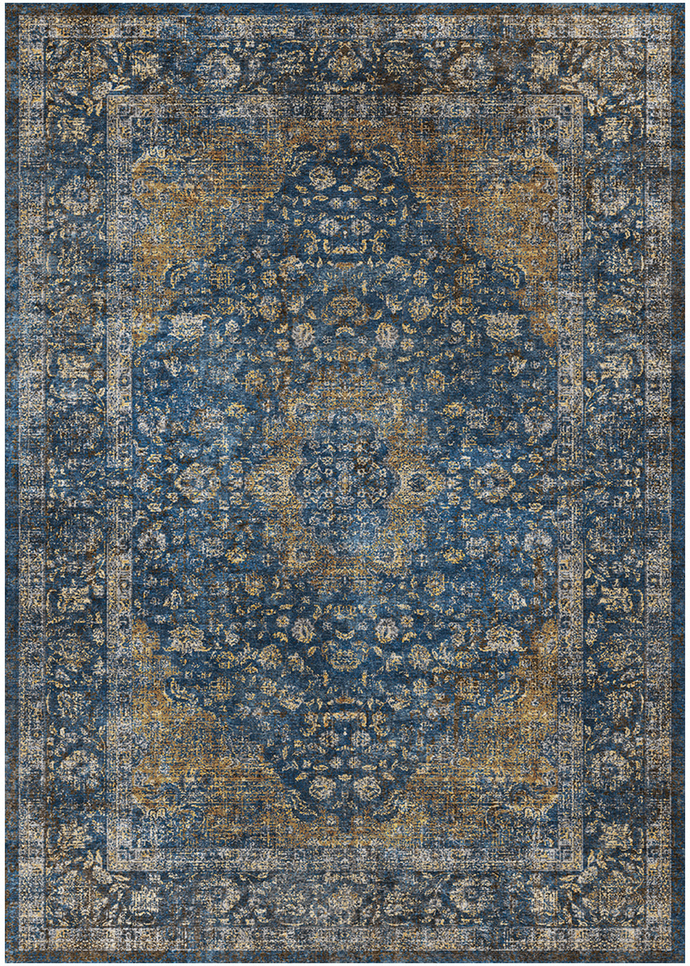 Vintage Lisbon Navy Area Rug