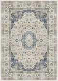 Vintage Lisbon Cream Navy Area Rug
