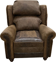 Load image into Gallery viewer, Yellowstone Buffalo Oversized Wingback Recliner