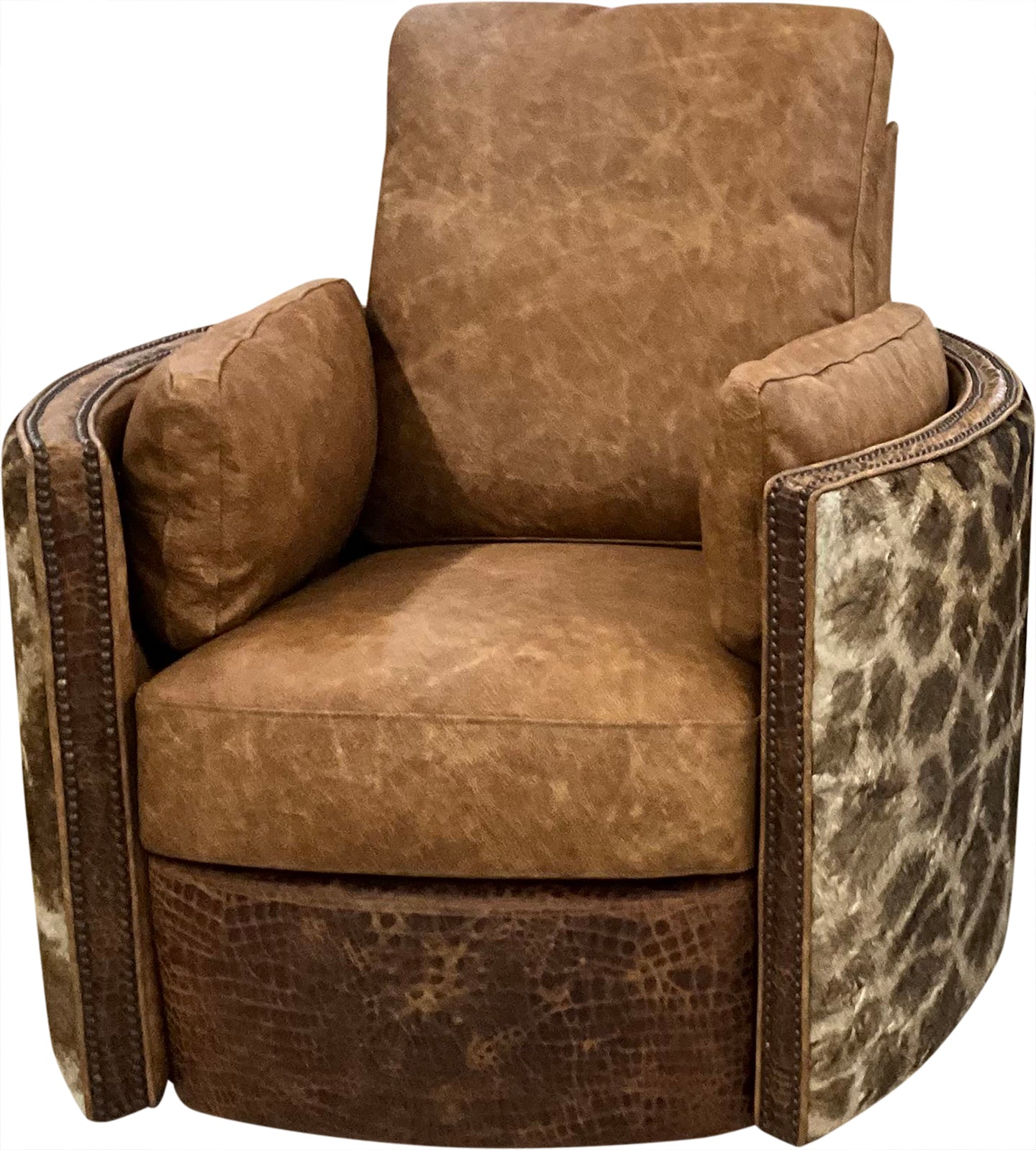 Giraffe Wild Exotic Safari Swivel Recliner