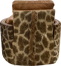Load image into Gallery viewer, Giraffe Wild Exotic Safari Swivel Recliner
