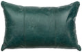 Mountain Sierra III Leather Pillow - 12x18 - Fabric Back