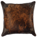 Gallop Claret Hair on Hide Pillow - 16x16 - Fabric Back