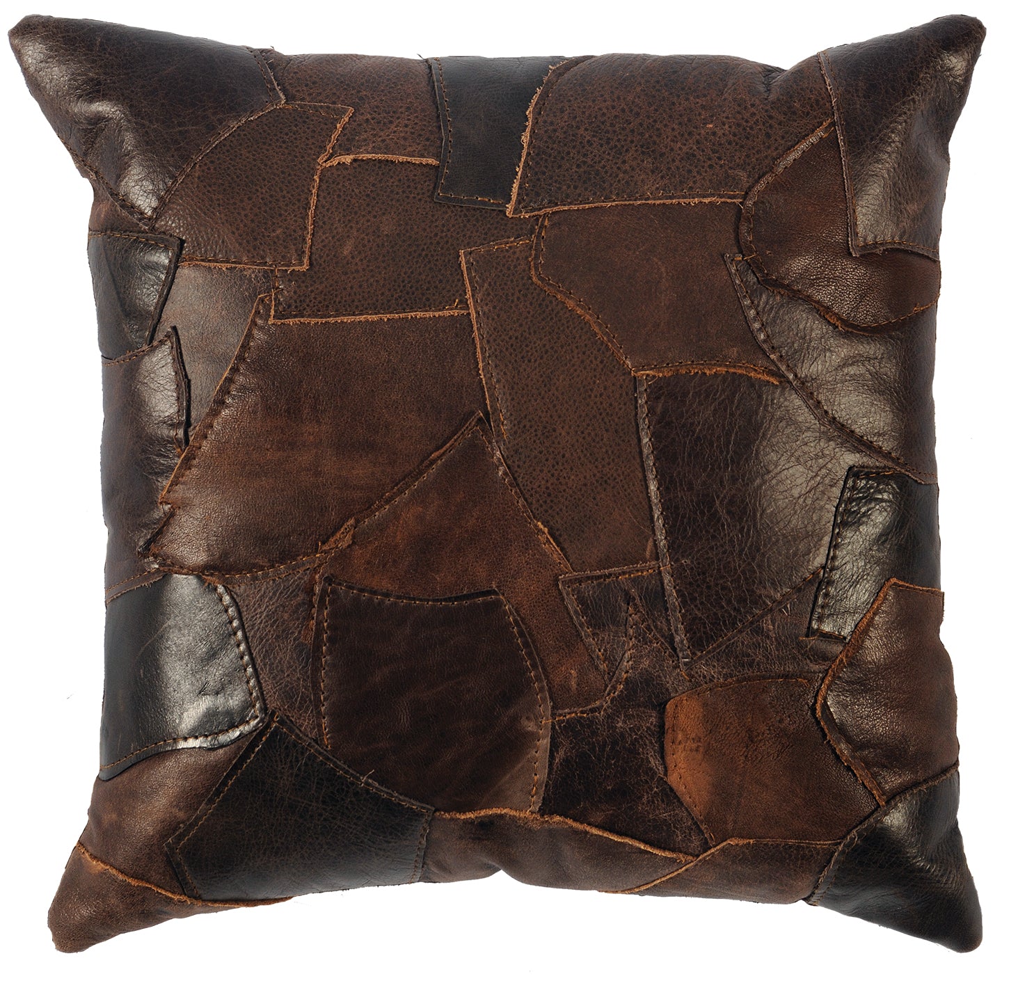 Patchwork Hair on Hide Pillow - 16x16