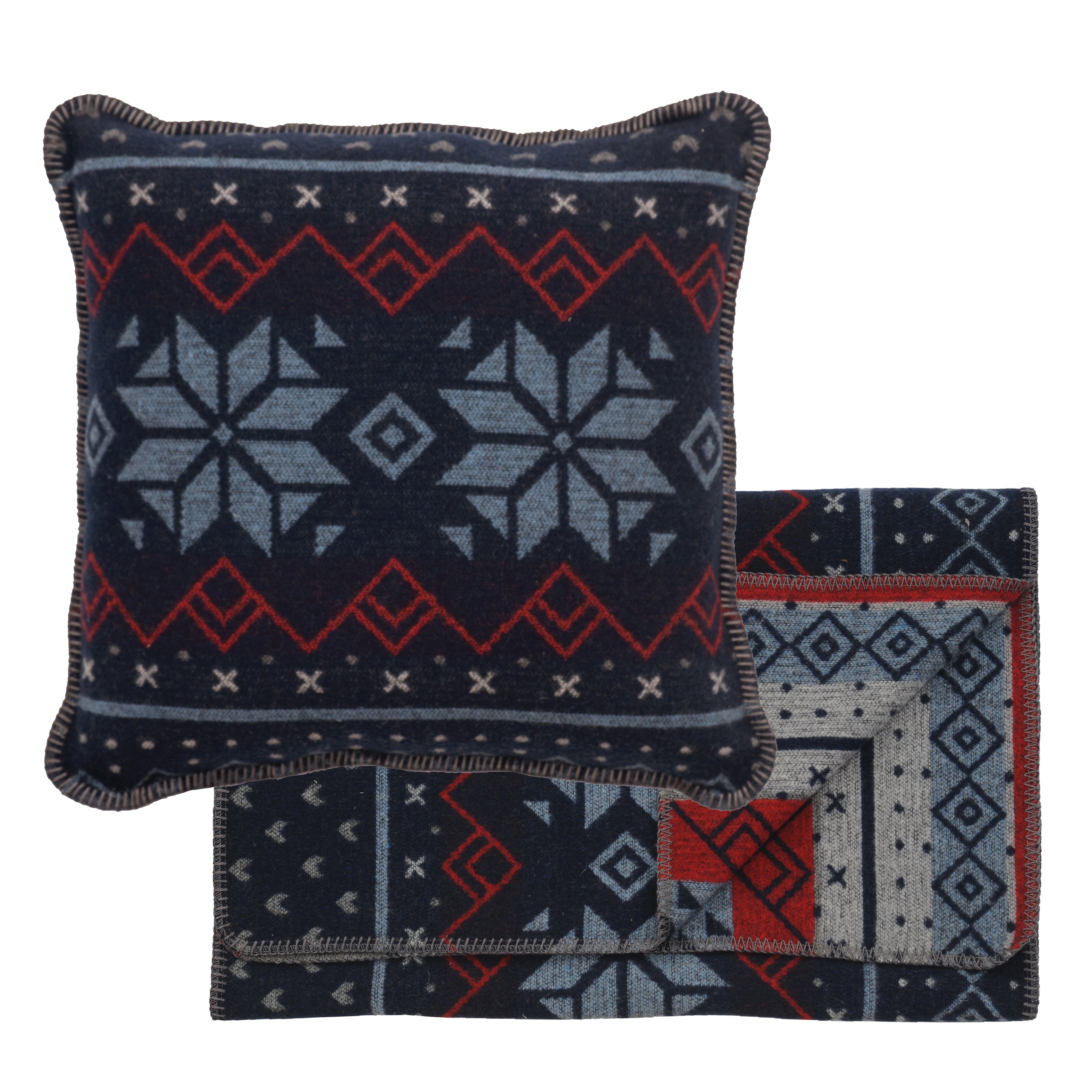 Nordic Bed Scarf & Pillow Set