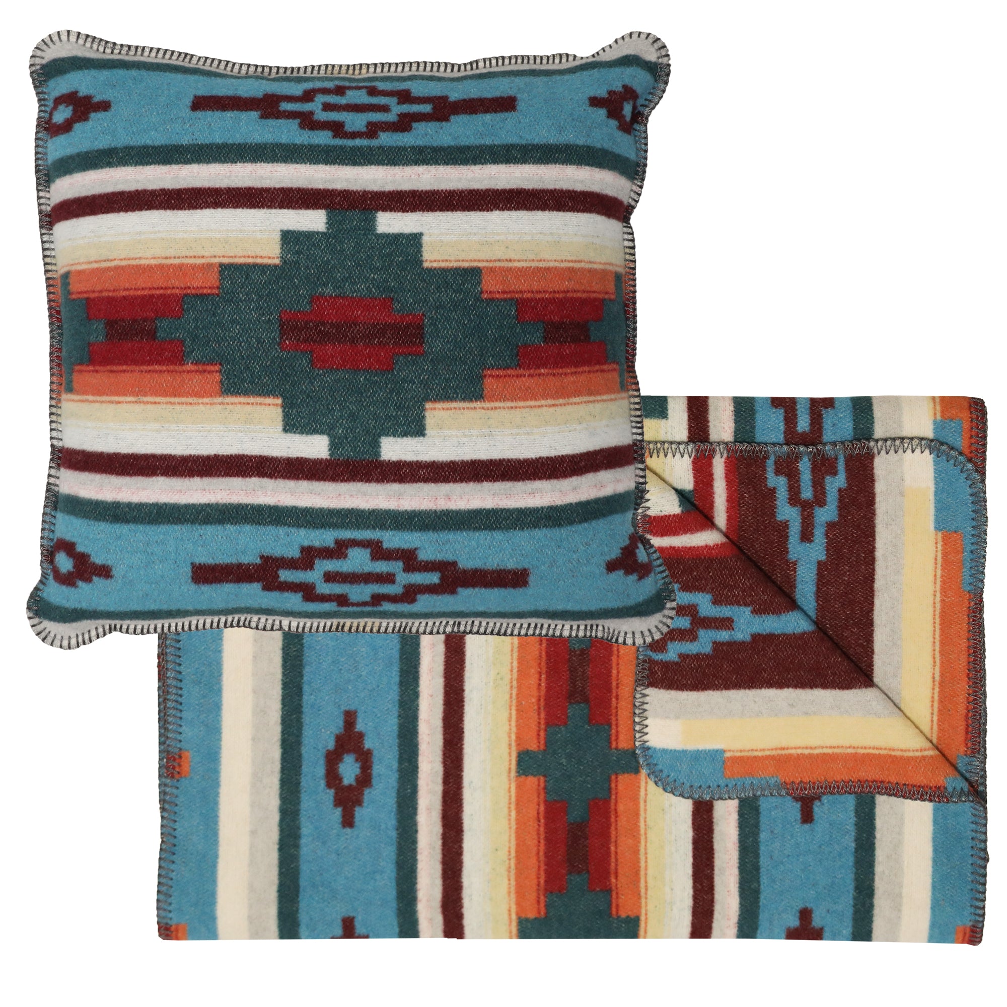 Crystal Creek III Bed Scarf & Pillow Set
