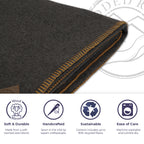 Solid Greystone Gold Throw