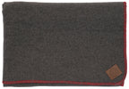 Solid Greystone Red Throw