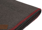 Solid Greystone Red Throw