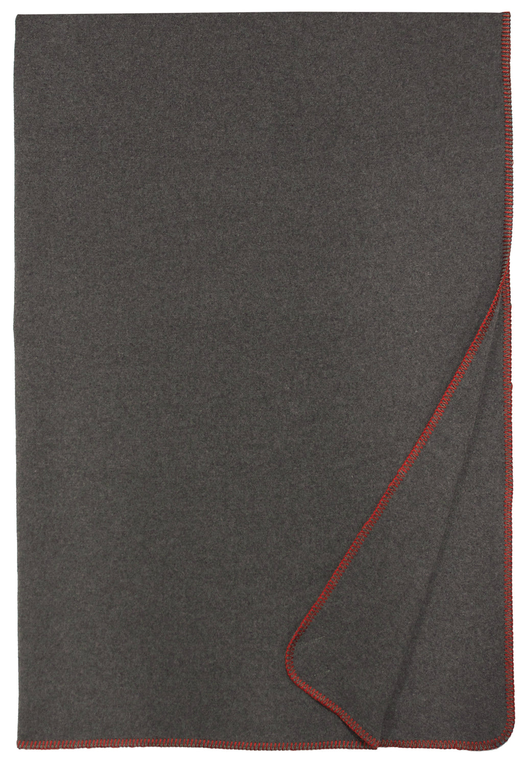 Solid Greystone Red Throw