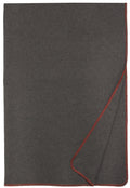 Solid Greystone Red Throw