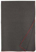Solid Greystone Red Throw