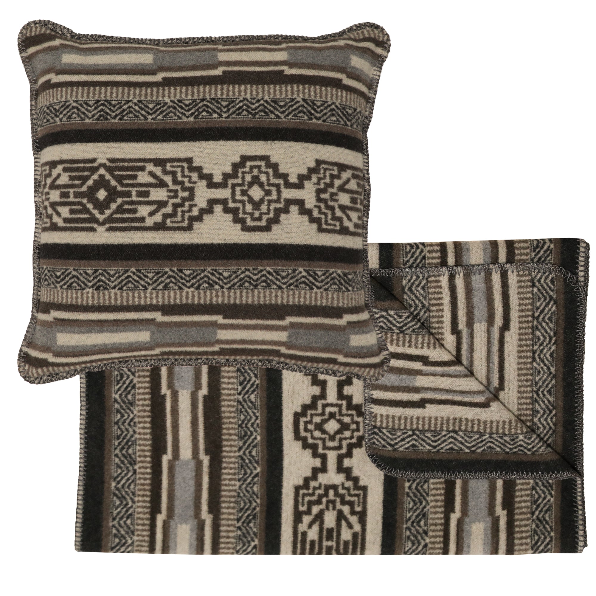 Lodge Lux II Bed Scarf & Pillow Set