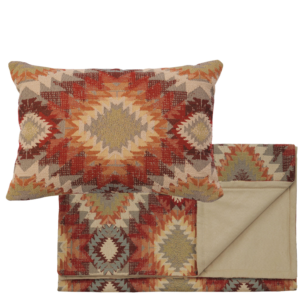 Yuma Sol Bed Scarf & Pillow Set