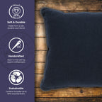 Solid Midnight Pillow - 20x20