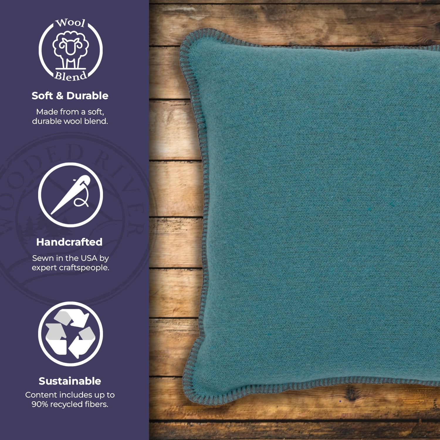 Solid Turquoise Pillow - 20x20