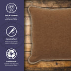Solid Camel Pillow - 20x20