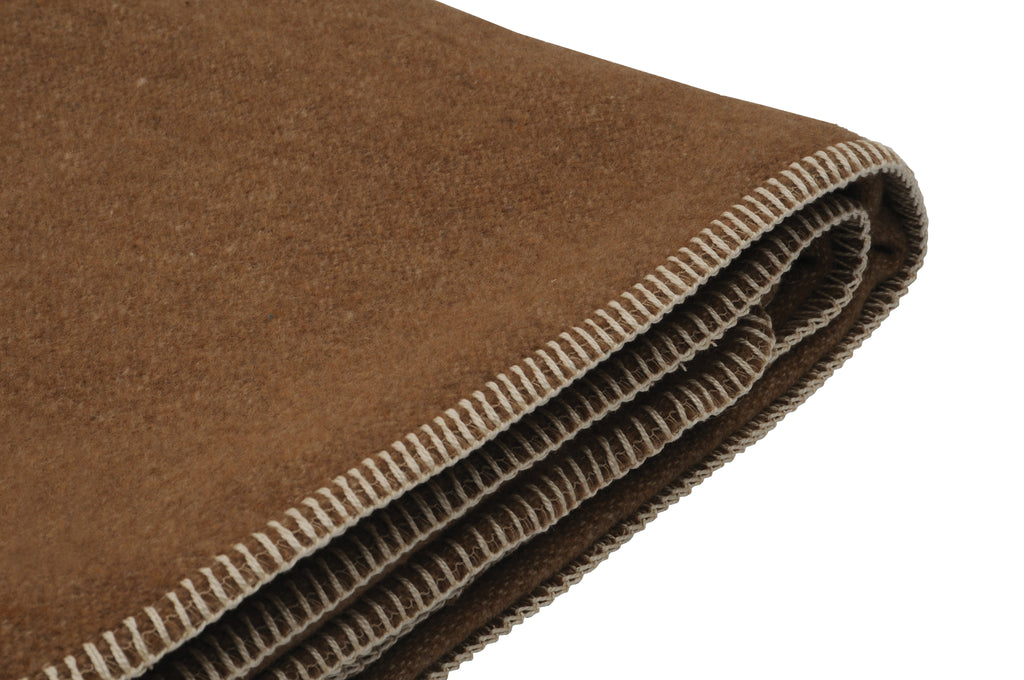 Solid Camel Throw