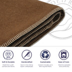Solid Camel Throw