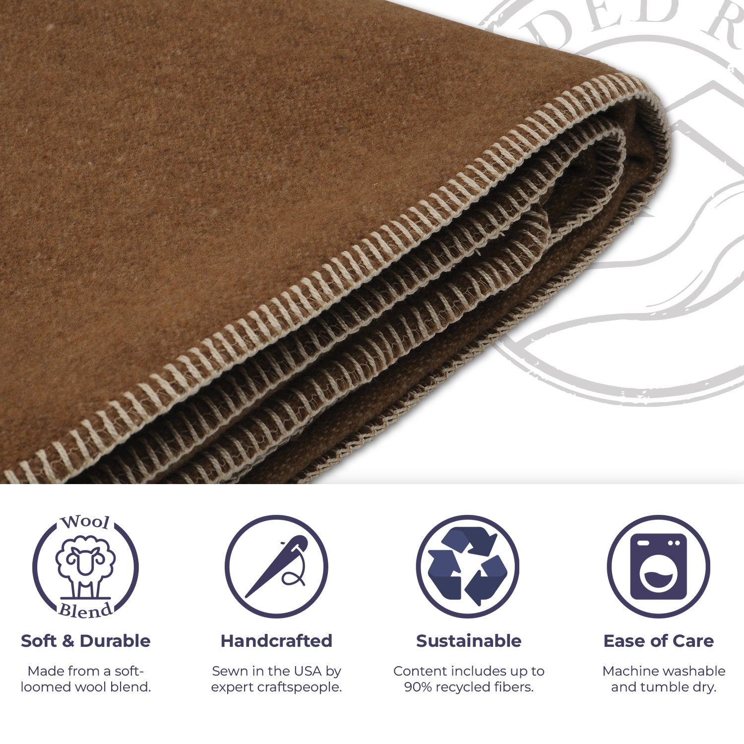 Solid Camel Throw