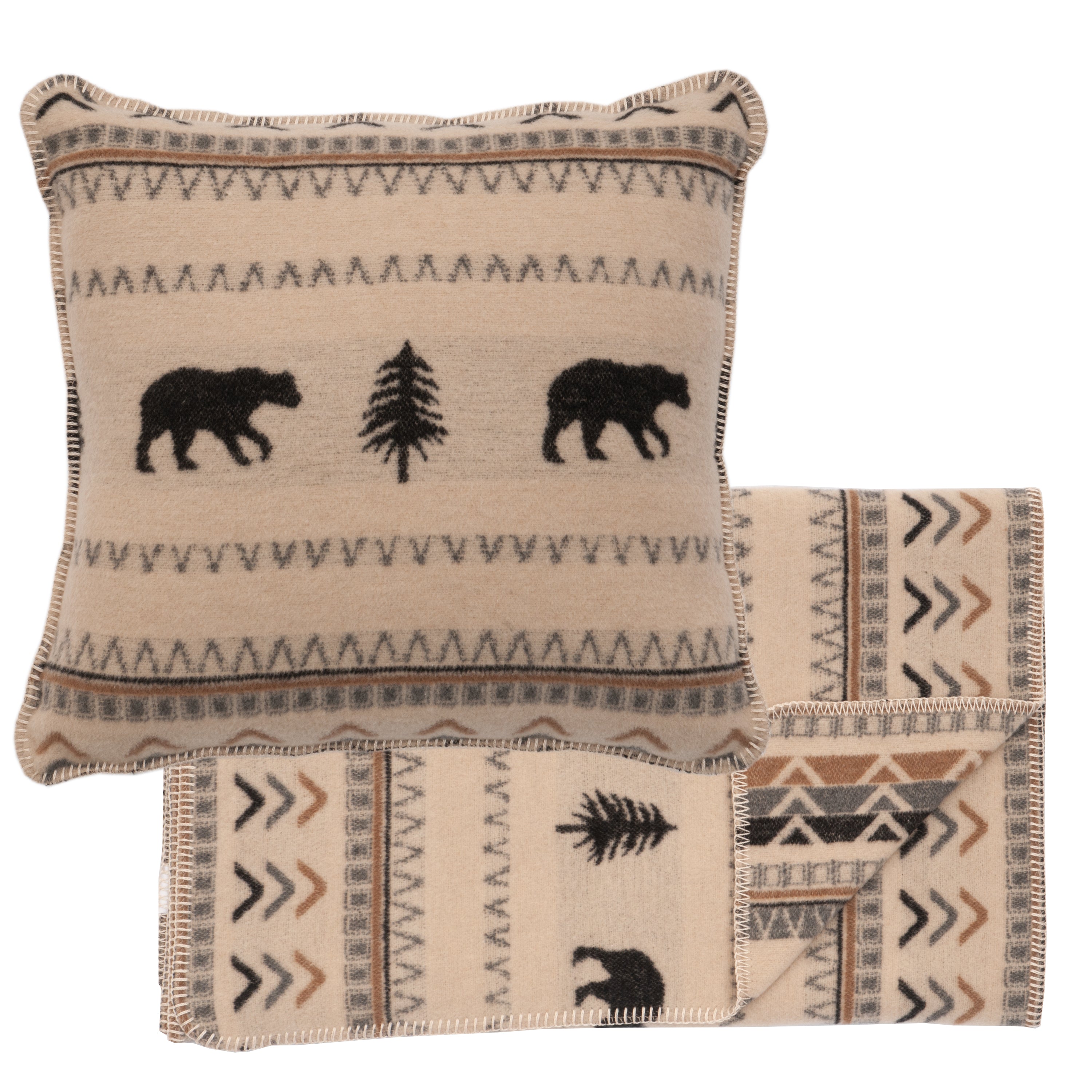 Boulder Bed Scarf & Pillow Set
