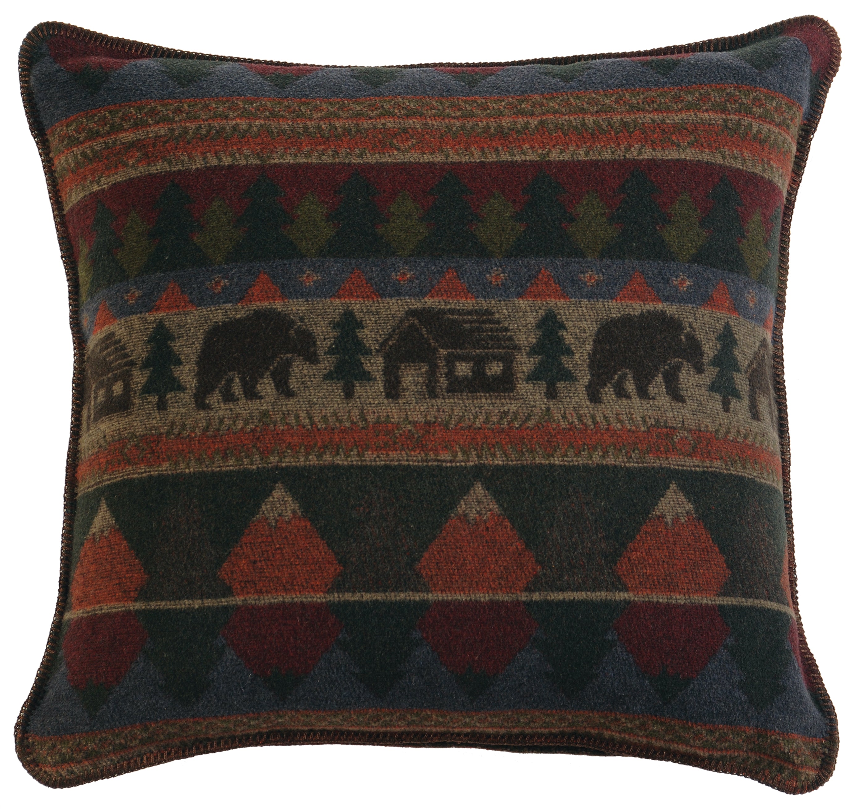 Cabin Bear Euro Sham - 26"x26"