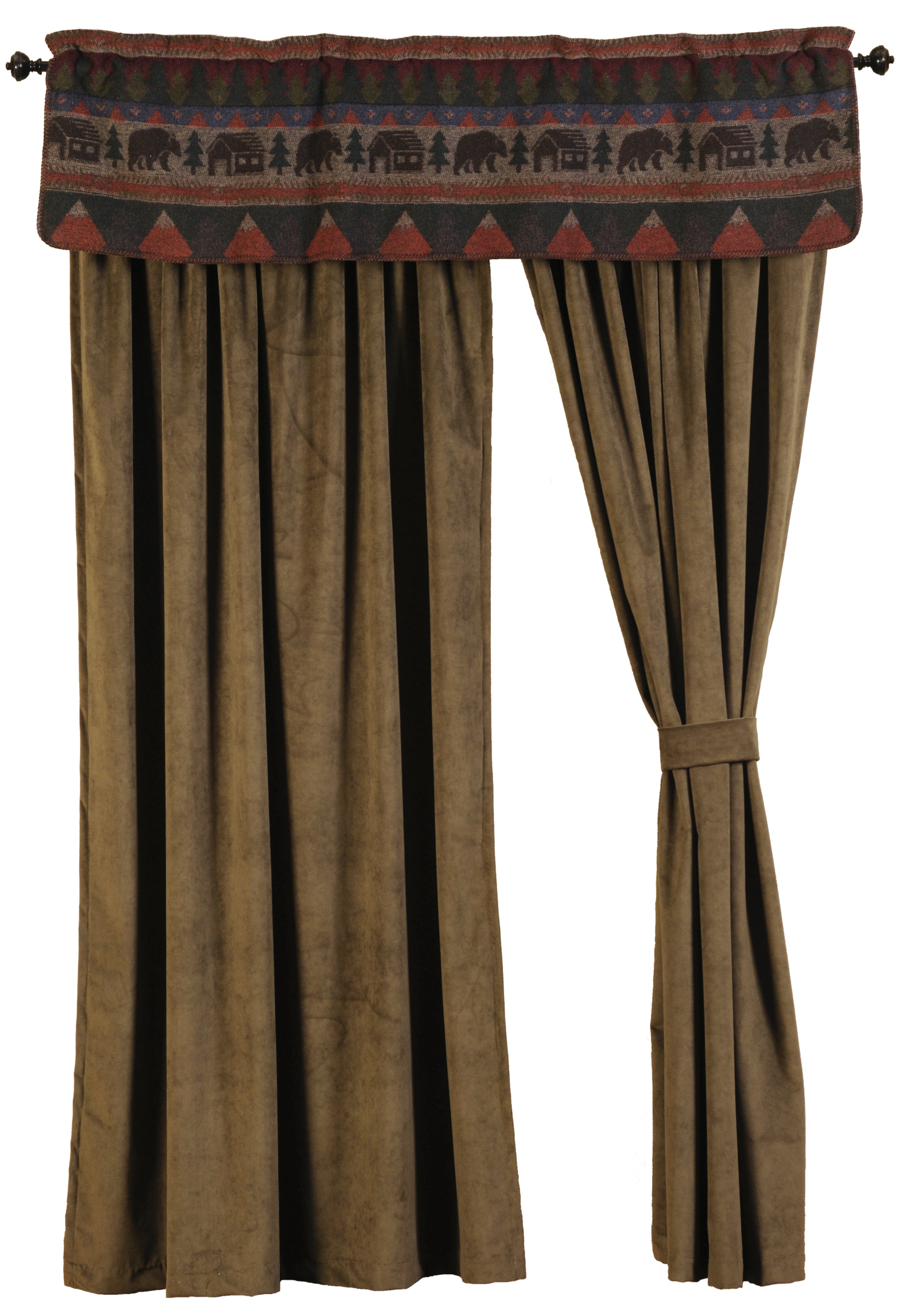 Cabin Bear Valance