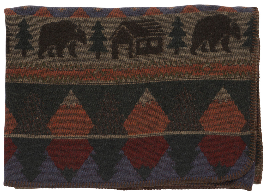 Cabin Bear Throw