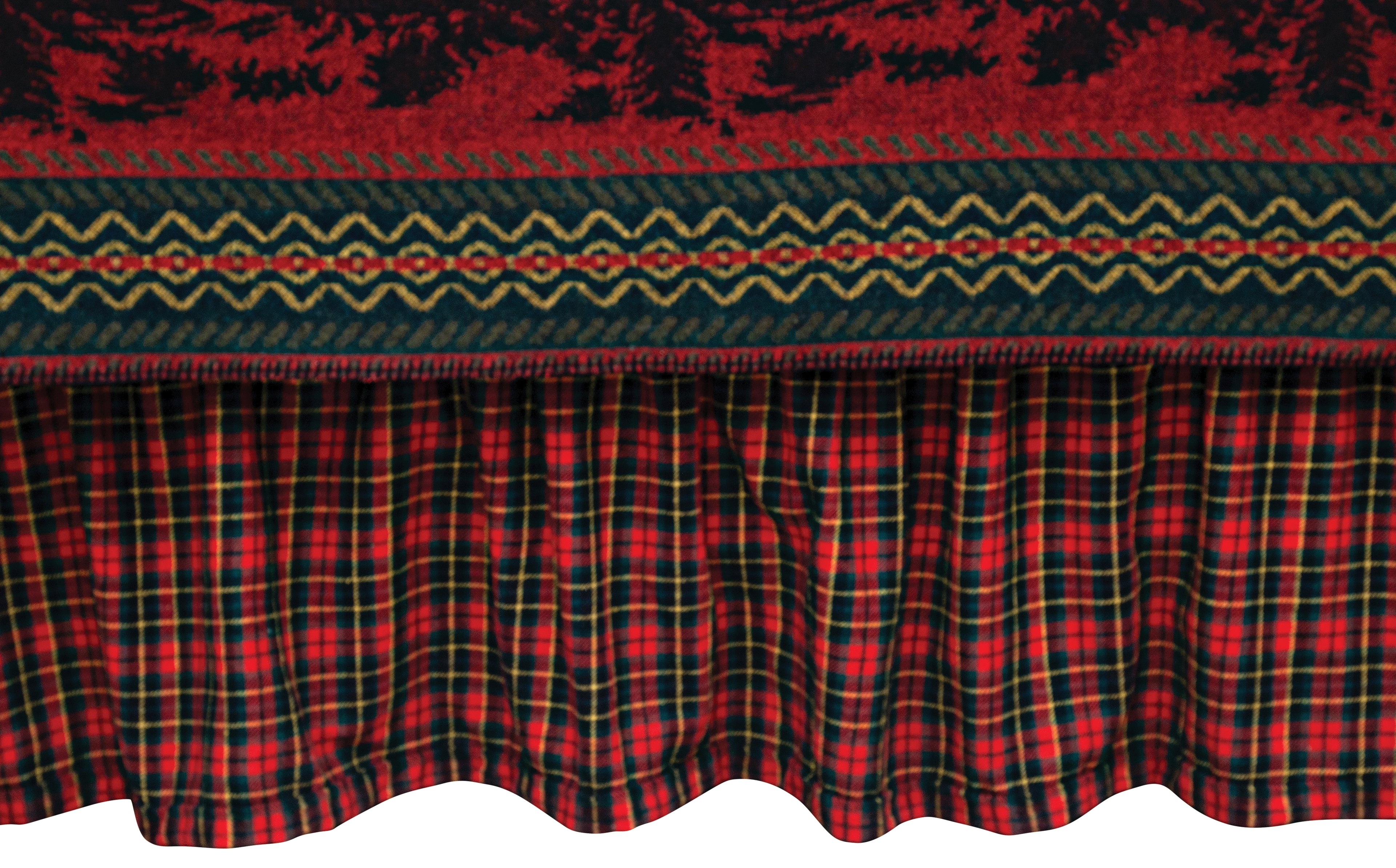 Wooded River Bear Bed Skirt