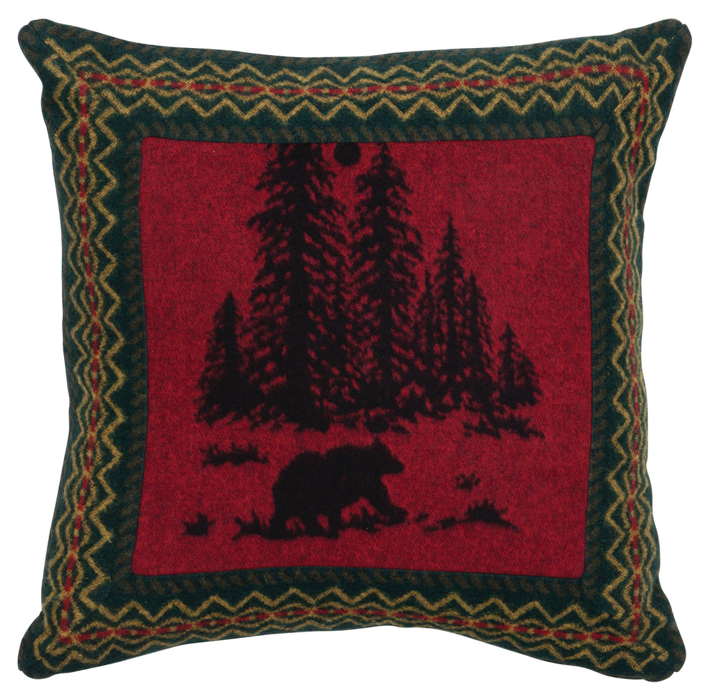 Wooded River Bear Euro Sham - 26"x26"
