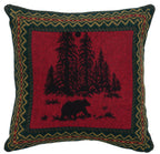 Wooded River Bear Euro Sham - 26"x26"