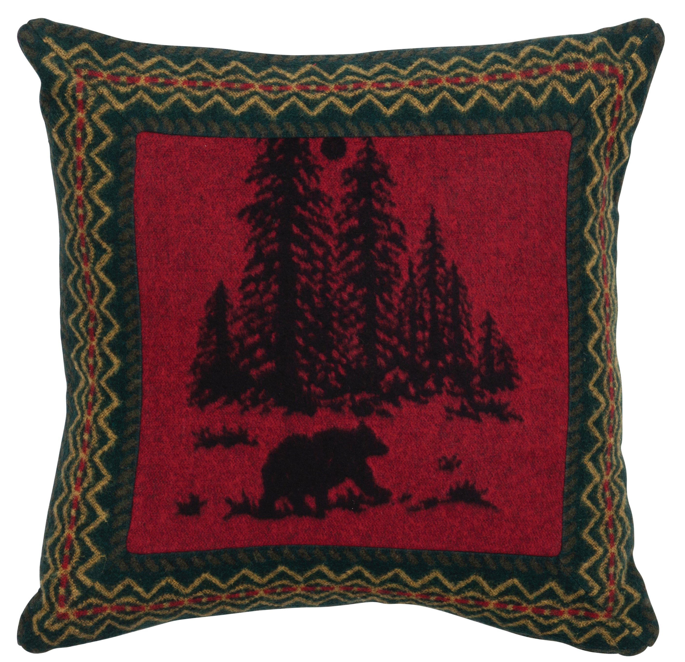 Wooded River Bear Euro Sham - 26"x26"