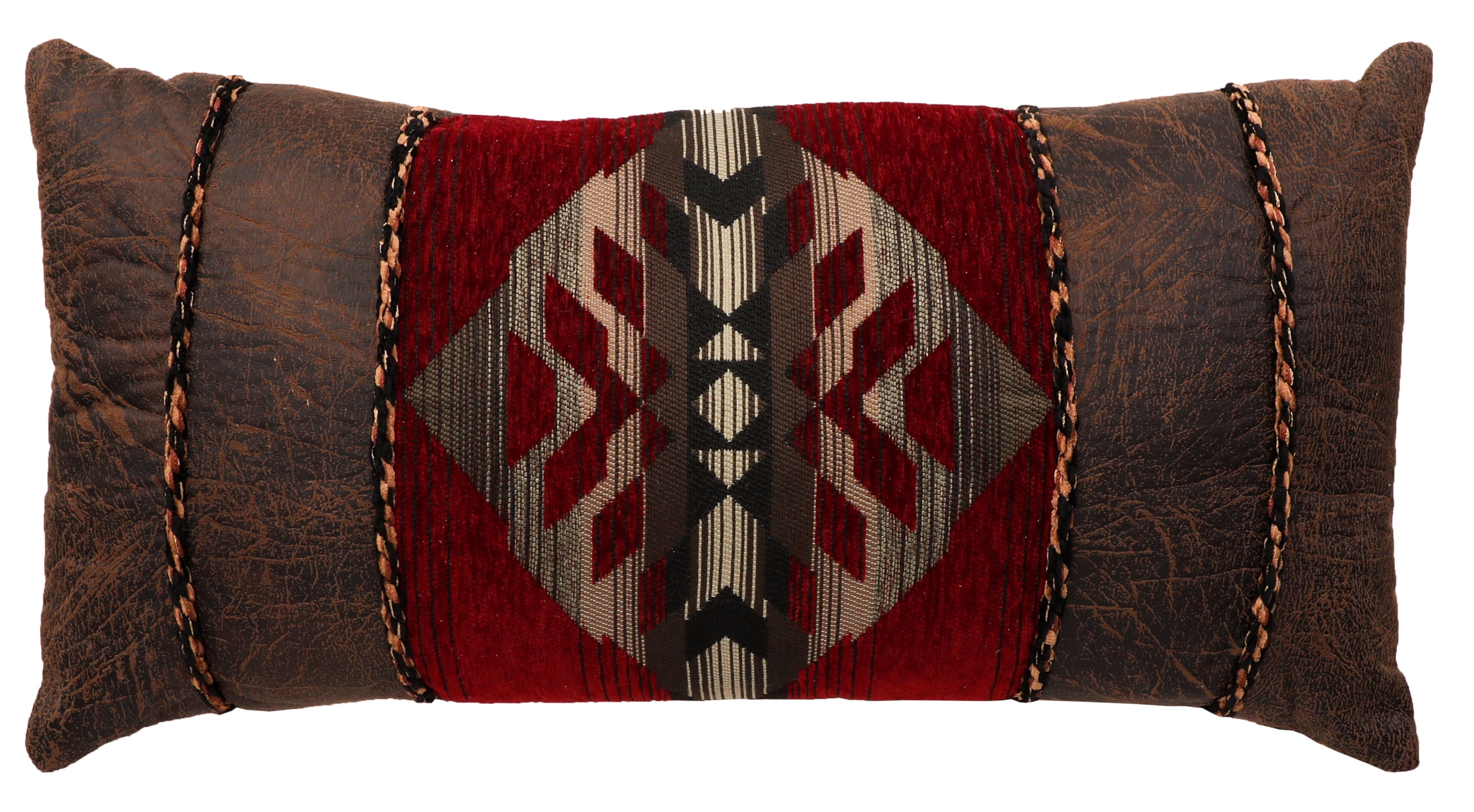 Gallop Claret Decor Pillow - 14x26