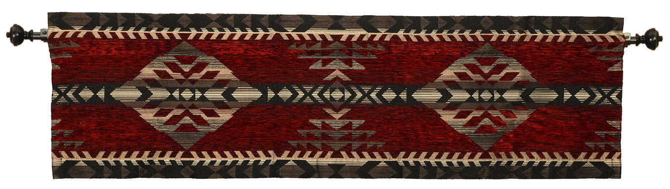 Gallop Claret Valance