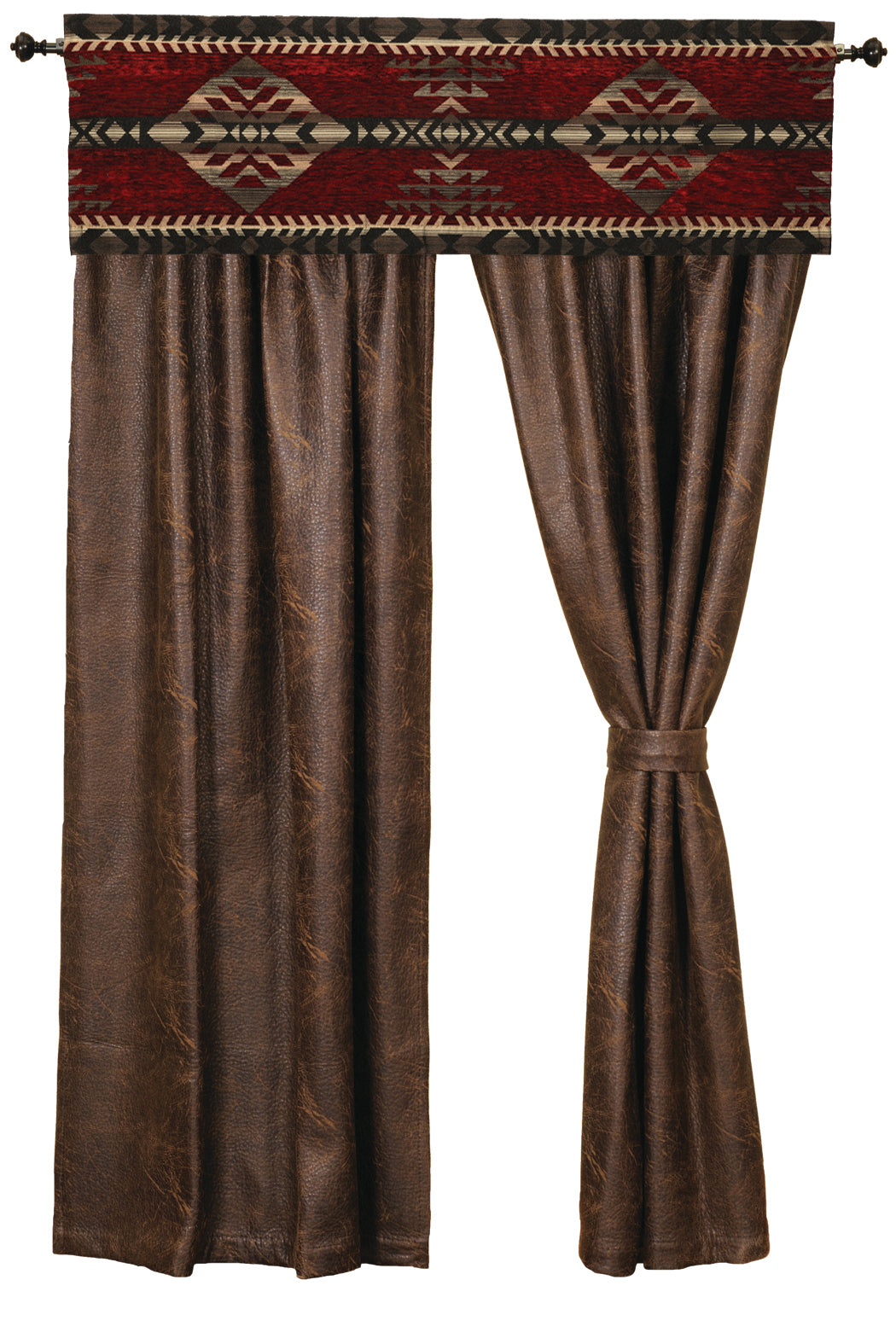 Gallop Claret Drape Set