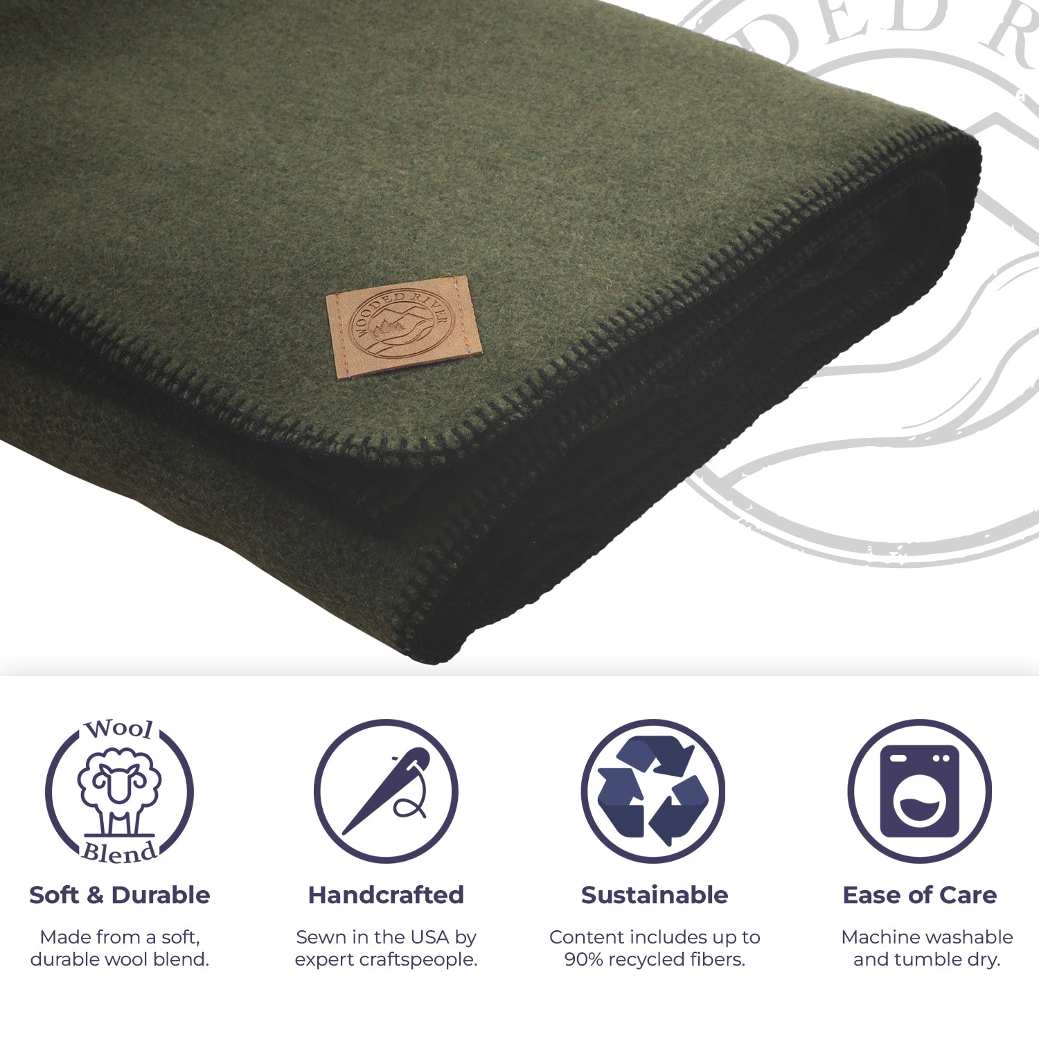 Solid Sage Throw