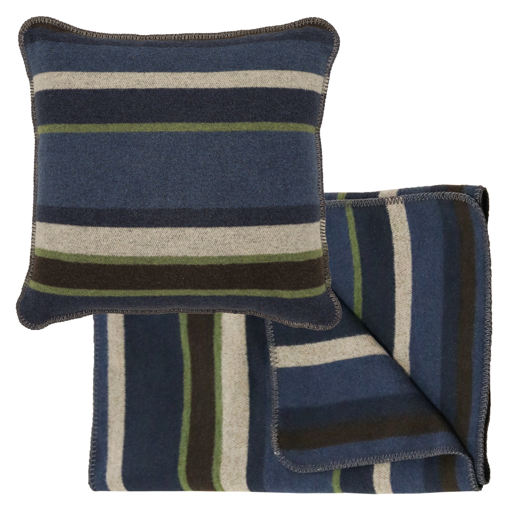 Lapis Valley Bed Scarf & Pillow Set