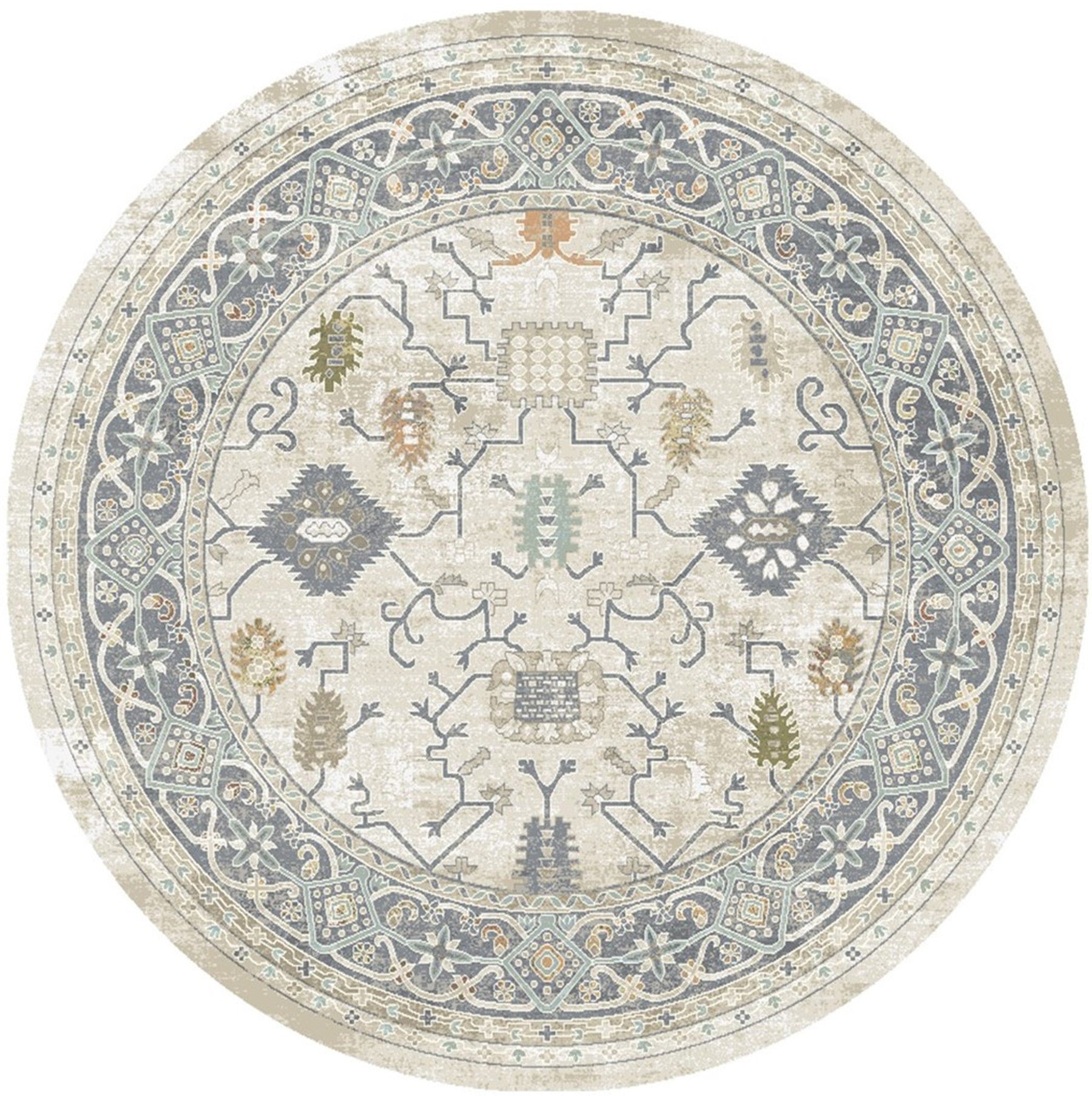Windsor Oliver Cream Area Rug