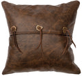 Chief Joseph Leather Pillow - 12x18