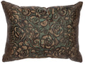 Sundance Leather Pillow - 12x16 - Fabric Back