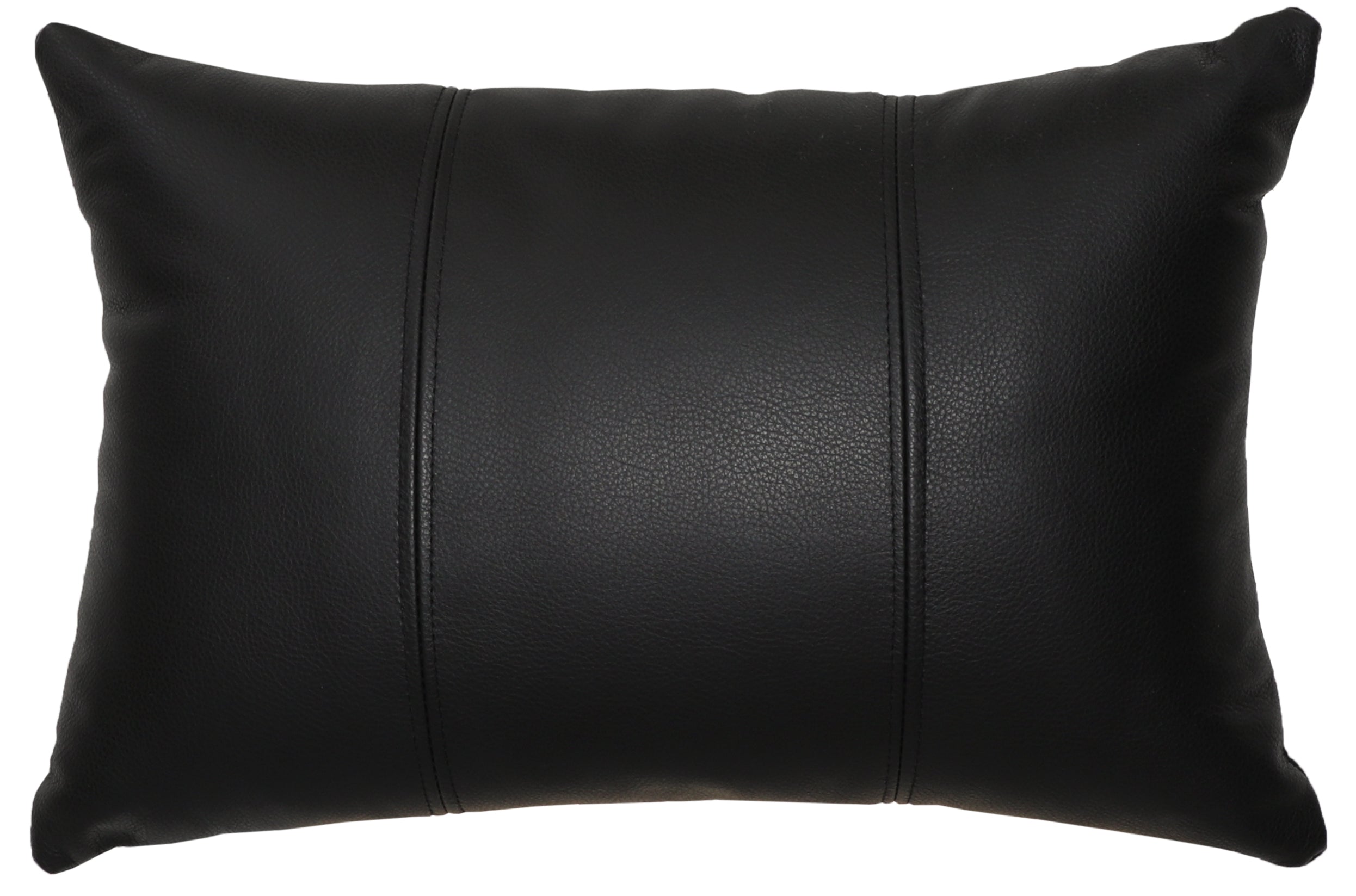Paloma Lagoon Leather Pillow - 12x18 - Fabric Back