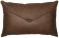 Draught Horse Leather Pillow - 14x22 - Fabric Back