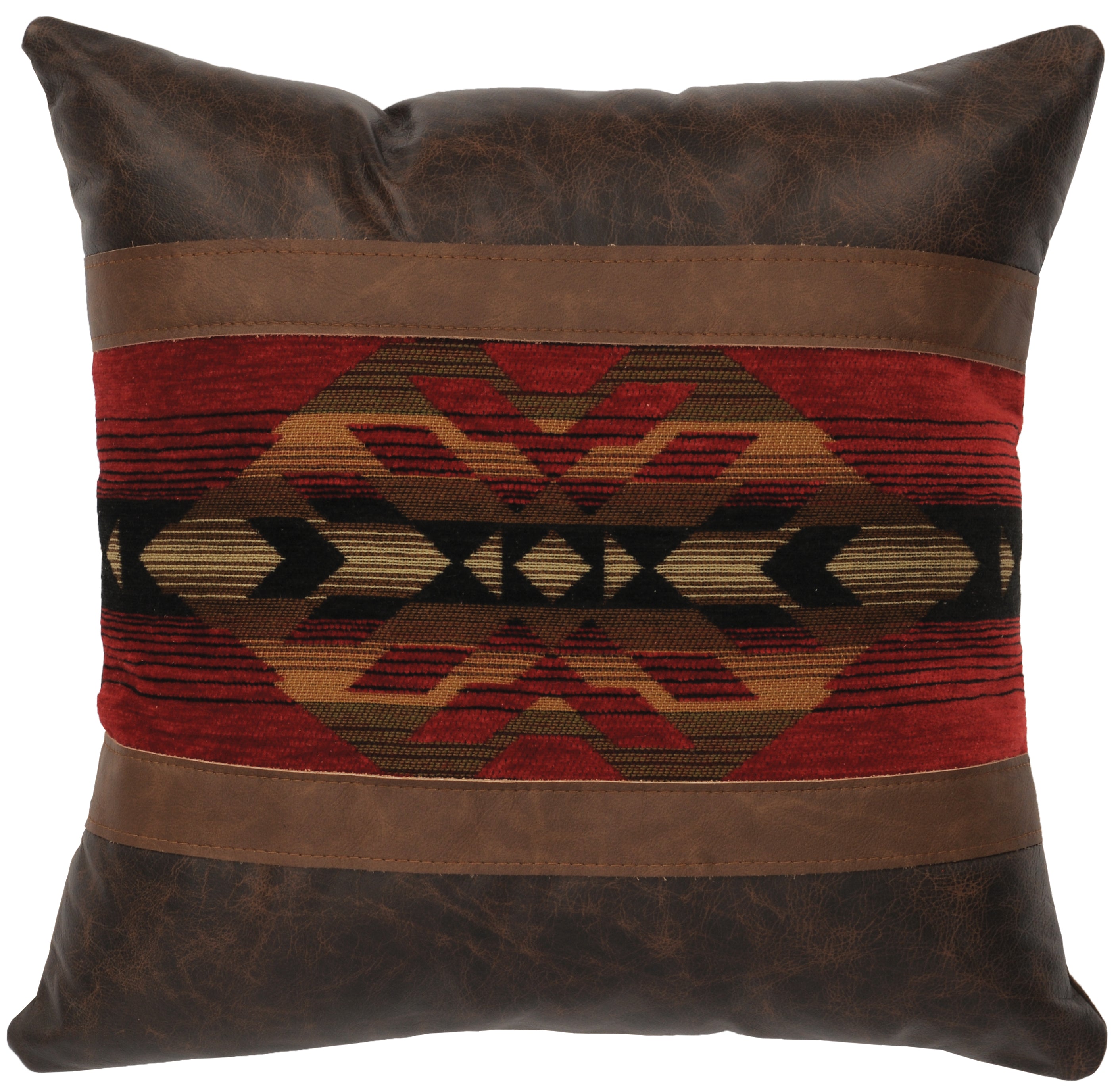 Gallop Leather Pillow - 18x18