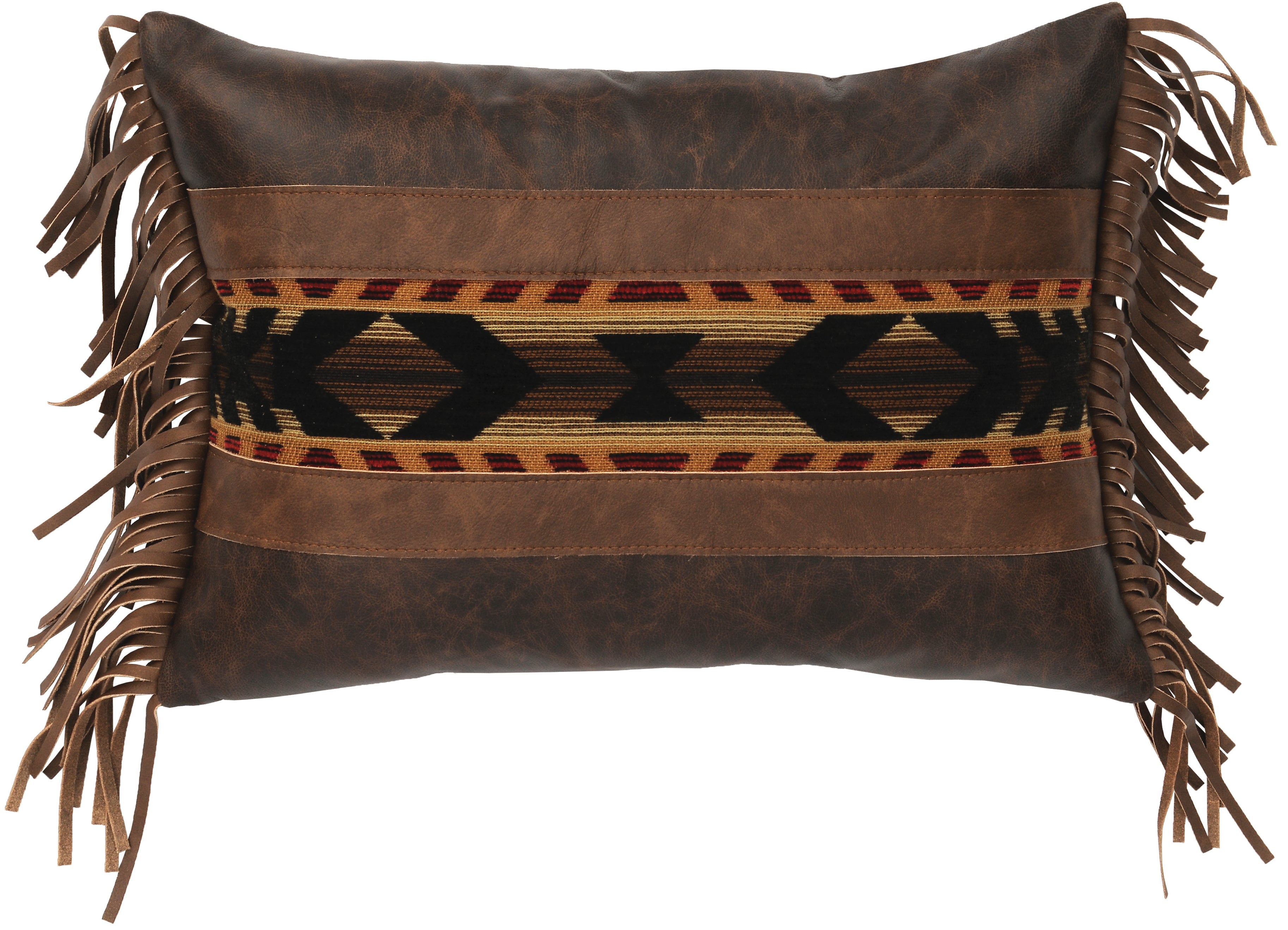 Gallop Leather Pillow - 12x18