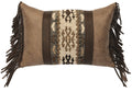 Mountain Storm Leather Pillow - 12x18