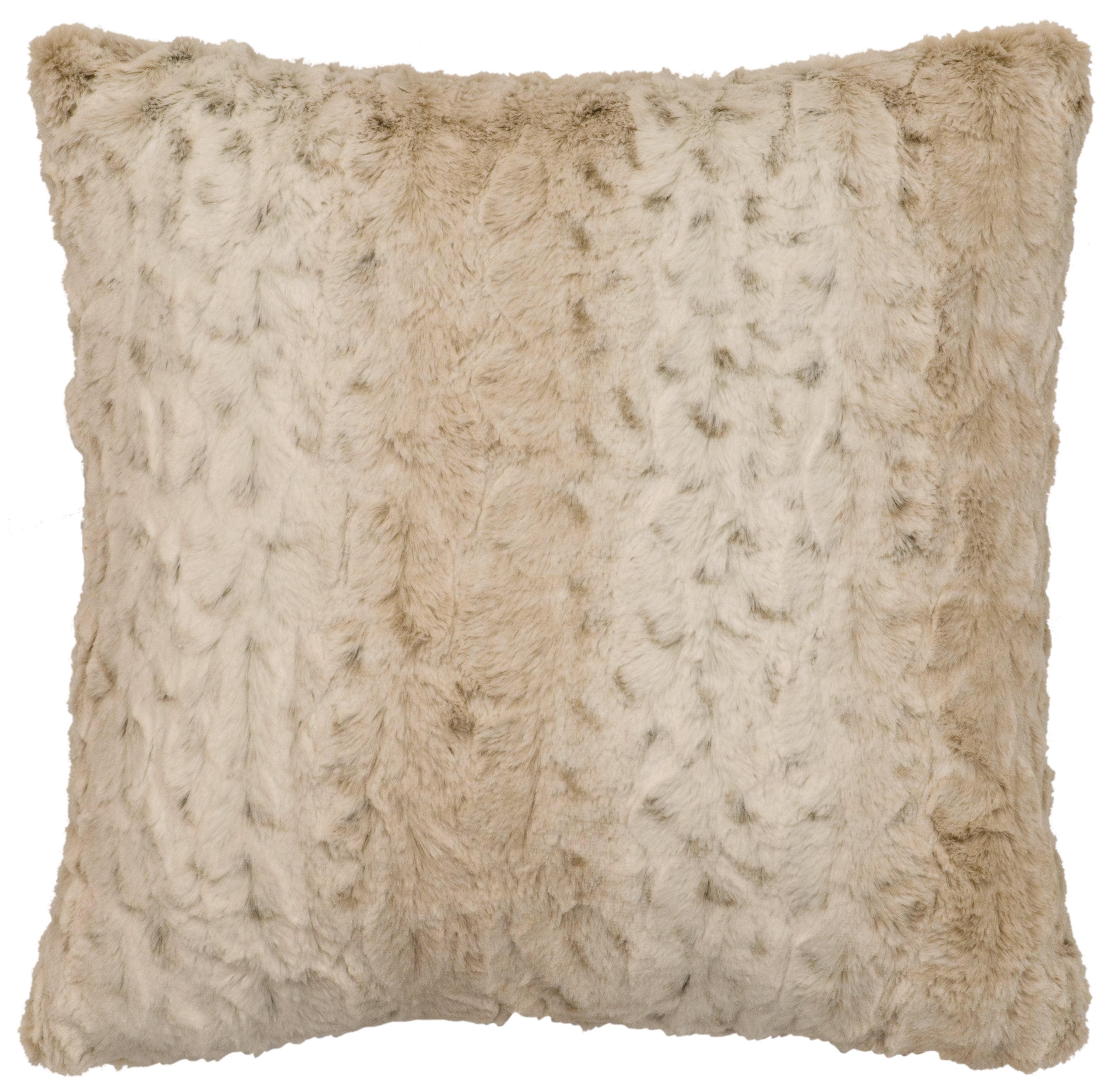 Pearl Leopard Faux Fur Pillow - 18x18