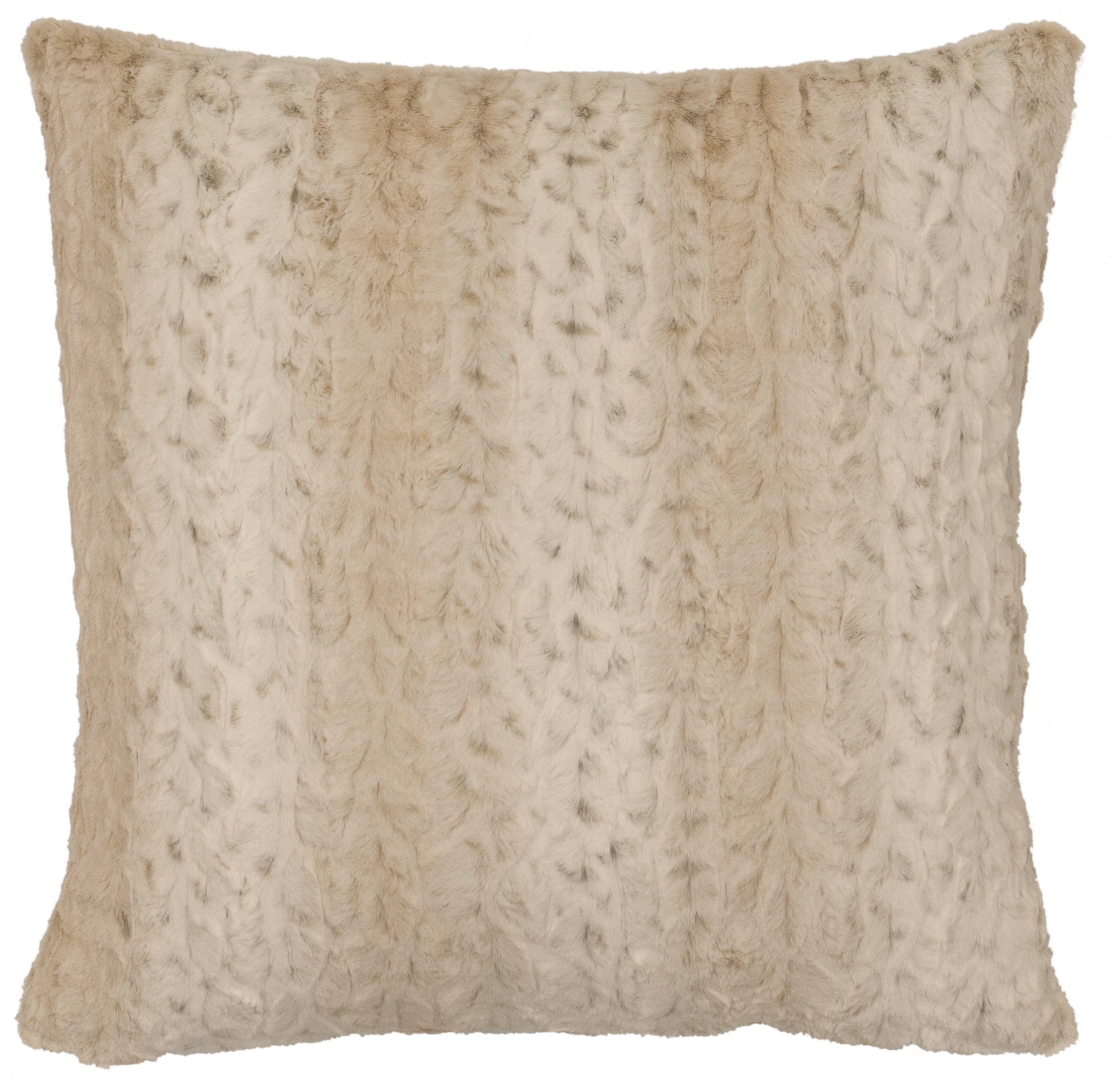 Pearl Leopard Faux Fur Euro Sham - 26"x26"