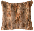 Amber Fox Faux Fur Pillow - 18x18
