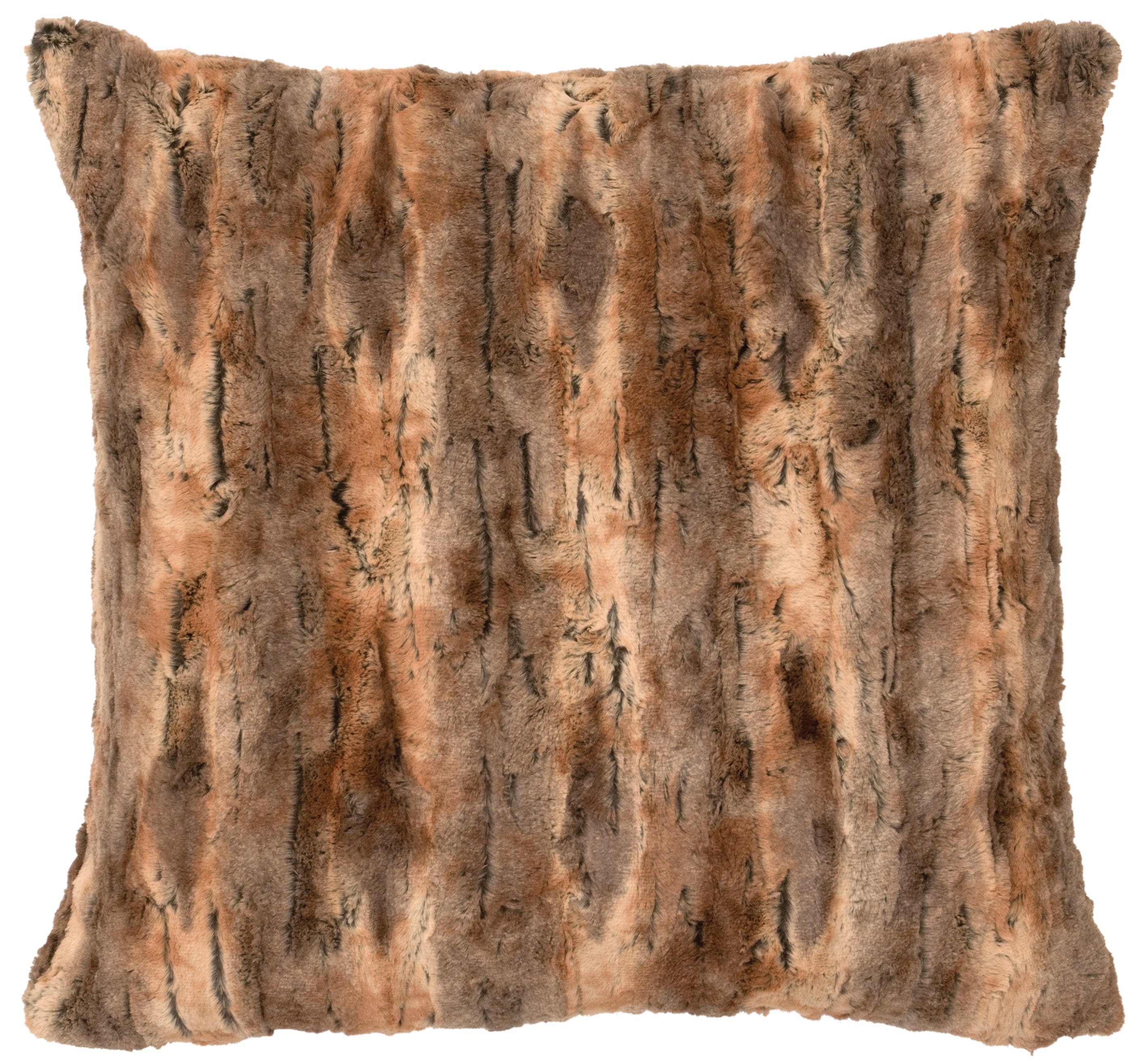 Amber Fox Faux Fur Euro Sham - 26"x26"